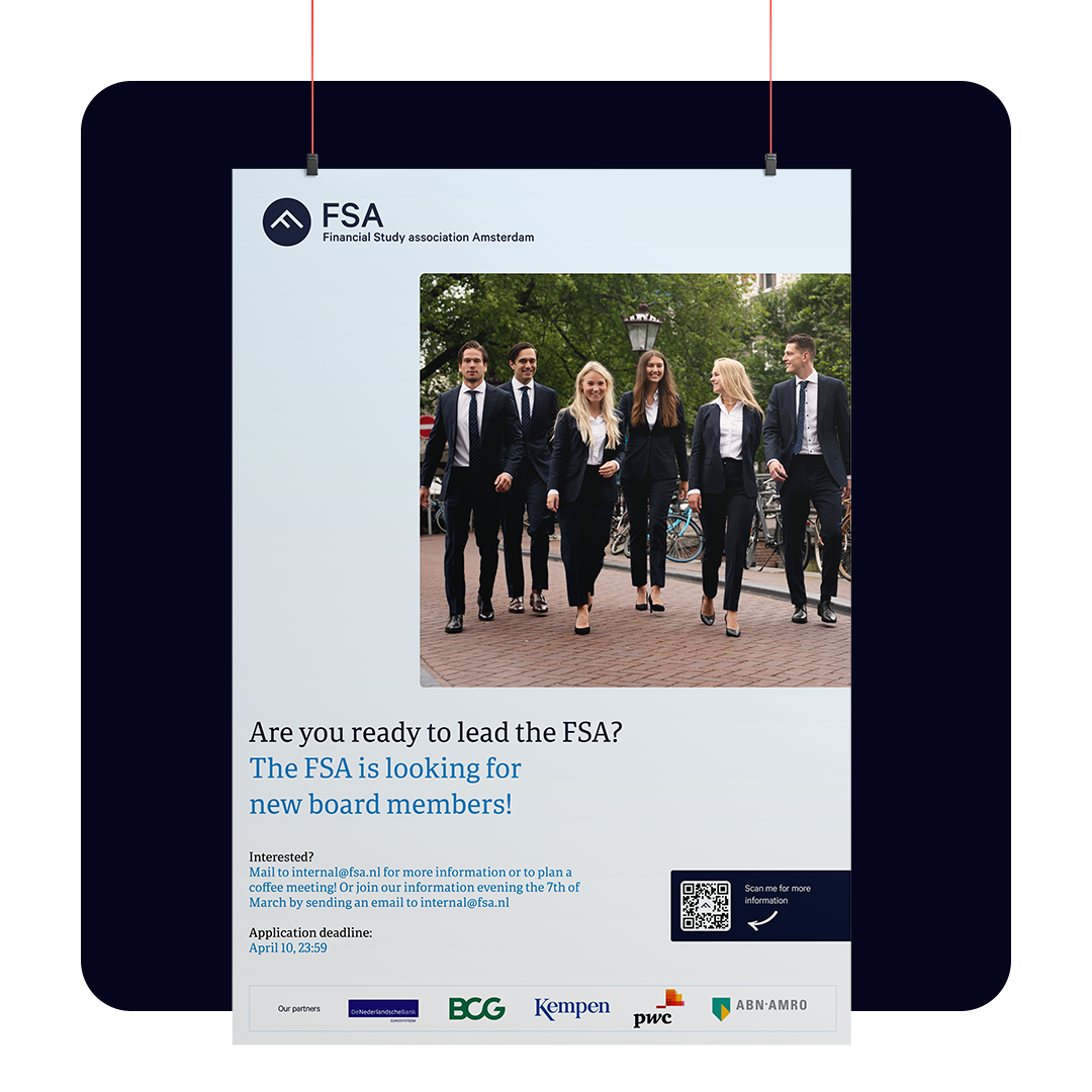 Brand Support Financial Study association Amsterdam