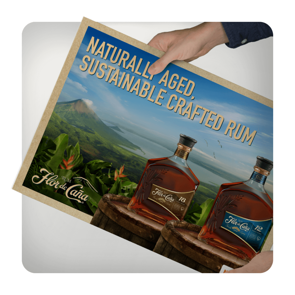 Flor de Cana Rum Brand Support - duurzame printproductie