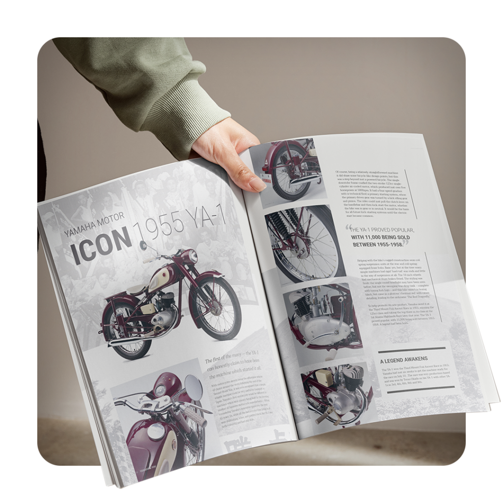 Editorial design lifestyle magazine Yamaha Motor Europe